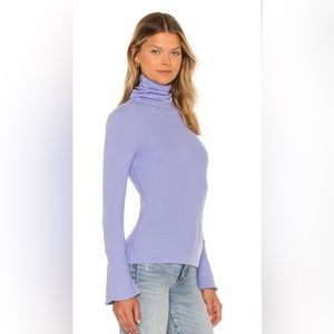 Free People - Ribbed Fitted Turtle Neck with Bell Sleeves